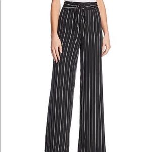 “Aqua” very dark navy and white striped party pant